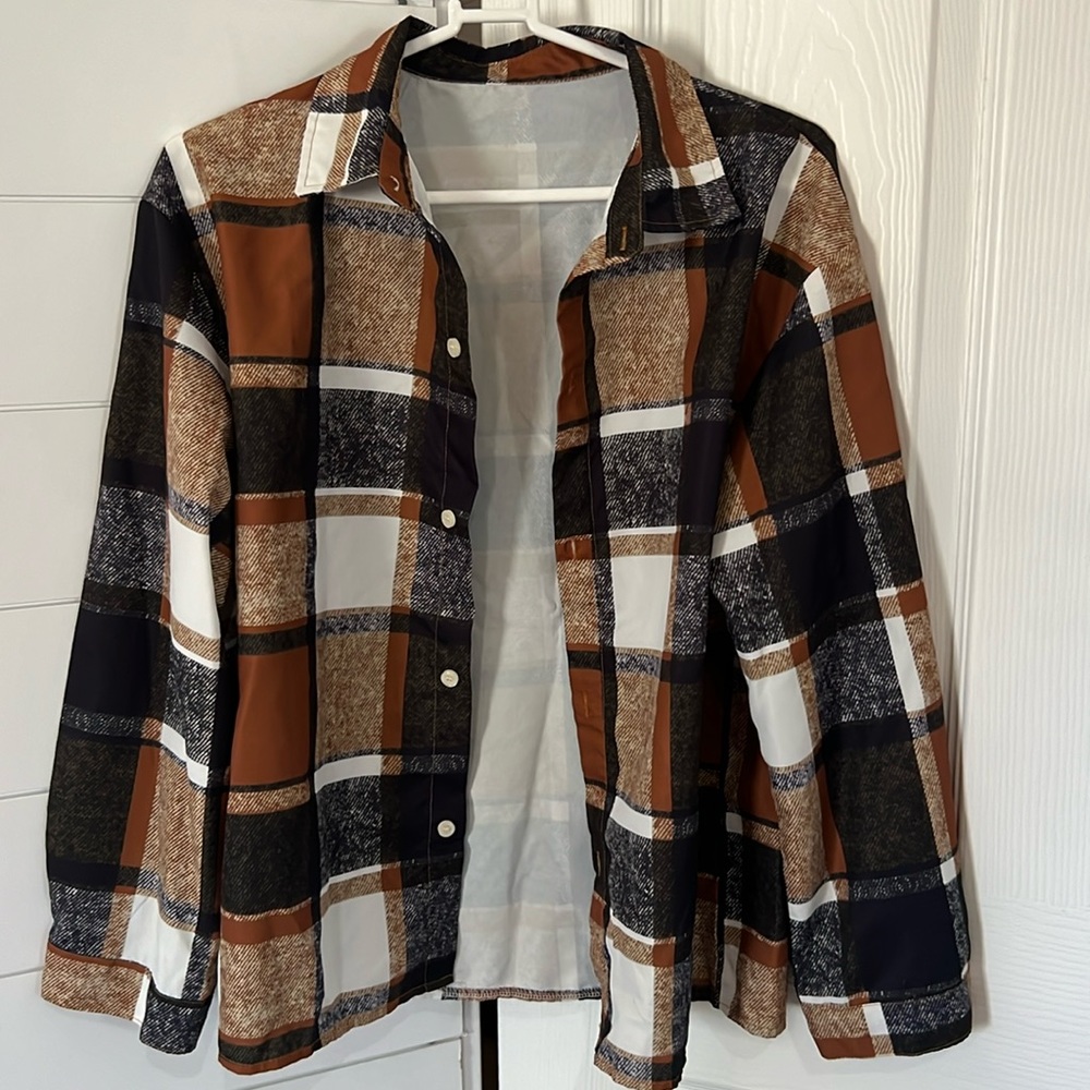 SHEIN boys button down shirt size 13-14y